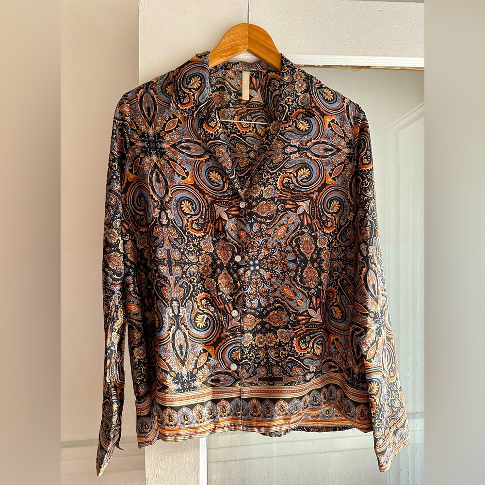 Silky Paisley Loungewear / Pajama Set